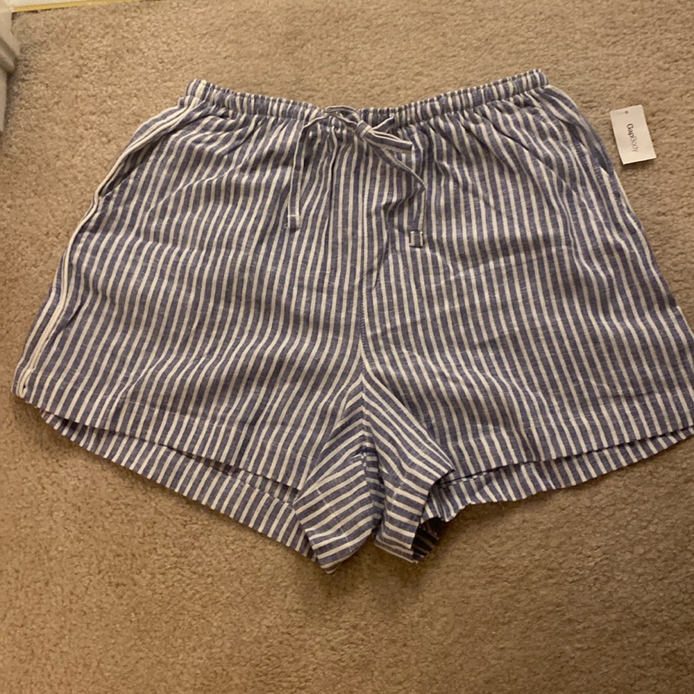 NWT GAP linen blend PJ shorts